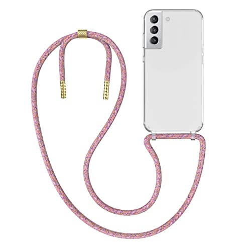 MyGadget Handykette für Samsung Galaxy S21 FE - [ Hülle mit Band abnehmbar & verstellbar ] - Handyhülle mit Handyband zum Umhängen Schnur Case Schutzhülle - Bunt von MyGadget