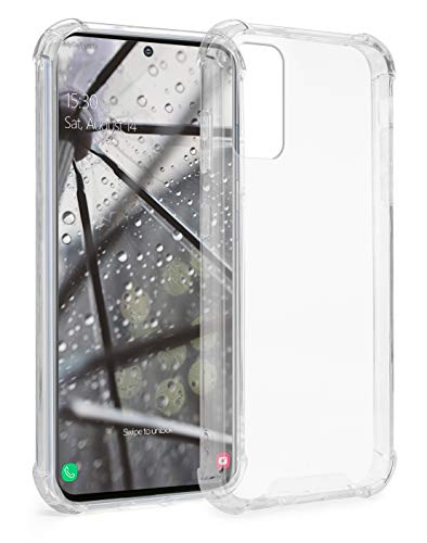 MyGadget Hardcase Hülle mit Silikonrand & Eckenschutz für Samsung Galaxy S20 - TPU Case Handyhülle robuster Schutz Schutzhülle - Gelbfest Transparent von MyGadget
