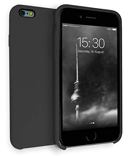 MyGadget Hülle Gummiert für iPhone 6 | 6s - Schutzhülle Case mit Soft Touch Silikon Finish - Handyhülle Cover Stoßfest in Pastell Schwarz MyGadget Hülle Gummiert für iPhone 6 | 6s - Schutzhülle Case mit Soft Touch Silikon Finish - Handyhülle Cover Stoßfest in Pastell Schwarz von MyGadget