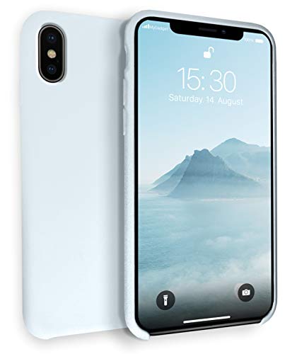 MyGadget Hülle Gummiert für iPhone XS Max - Schutzhülle Case mit Soft Touch Silikon Finish - Slim Schutz Handyhülle Cover Stoßfest Pastell Hellblau MyGadget Hülle Gummiert für iPhone XS Max - Schutzhülle Case mit Soft Touch Silikon Finish - Slim Schutz Handyhülle Cover Stoßfest Pastell Hellblau von MyGadget