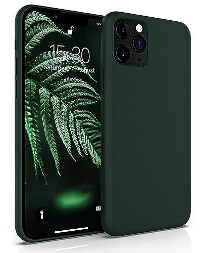 MyGadget Hülle kompatibel mit Apple iPhone 11 Pro - Gummierte Handyhülle - 3 Layer Struktur Schutzhülle mit Soft Inlay & Hardcase Cover außen - Olivgrün von MyGadget