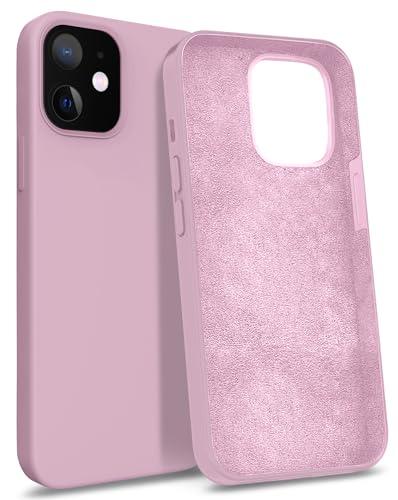 MyGadget Hülle kompatibel mit iPhone 12 Mini - Gummierte Handyhülle - [ 3 Layer Struktur ] Schutzhülle mit Soft Inlay & Hardcase Cover außen - Rosa von MyGadget