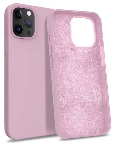 MyGadget Hülle kompatibel mit iPhone 12 Pro Max - Gummierte Handyhülle - [ 3 Layer Struktur ] Schutzhülle mit Soft Inlay & Hardcase Cover außen - Rosa von MyGadget