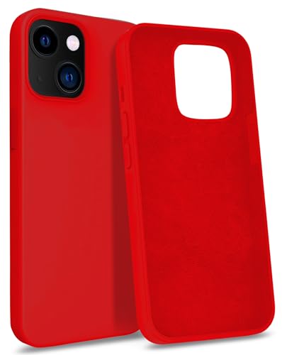 MyGadget Hülle kompatibel mit iPhone 13 Mini - Gummierte Handyhülle - [ 3 Layer Struktur ] Schutzhülle mit Soft Inlay & Hardcase Cover außen - Rot von MyGadget