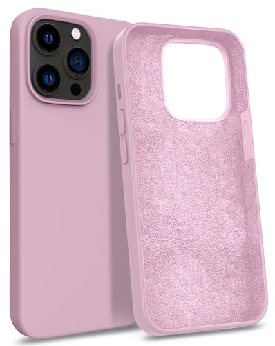 MyGadget Hülle kompatibel mit iPhone 13 Pro Max - Gummierte Handyhülle - [ 3 Layer Struktur ] Schutzhülle mit Soft Inlay & Hardcase Cover außen - Rosa von MyGadget
