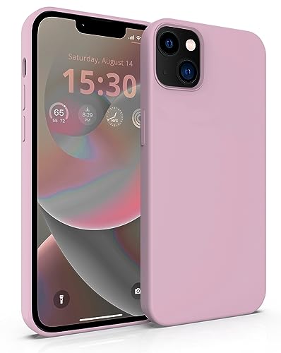 MyGadget Hülle kompatibel mit Apple iPhone 14 Plus - Gummierte Handyhülle - 3 Layer Struktur Schutzhülle mit Soft Inlay & Hardcase Cover außen - Rosa von MyGadget