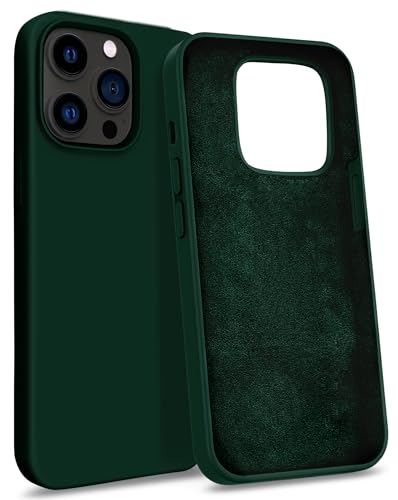 MyGadget Hülle kompatibel mit Apple iPhone 14 Pro Max - Gummierte Handyhülle - 3 Layer Struktur Schutzhülle mit Soft Inlay & Hardcase Cover außen - Olivgrün von MyGadget