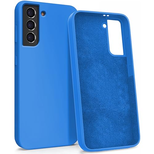 MyGadget Hülle kompatibel mit Samsung Galaxy S21 - Gummierte Handyhülle - 3 Layer Struktur Schutzhülle mit Soft Inlay & Hardcase Cover außen Königsblau von MyGadget