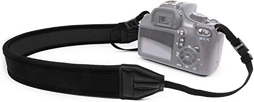 MyGadget Kamera Tragegurt für den Hals - Super weicher Kameragurt Schulter Strap Kameraband für SLR DSLR z.B. Canon, Sony, Nikon, Panasonic - Schwarz von MyGadget