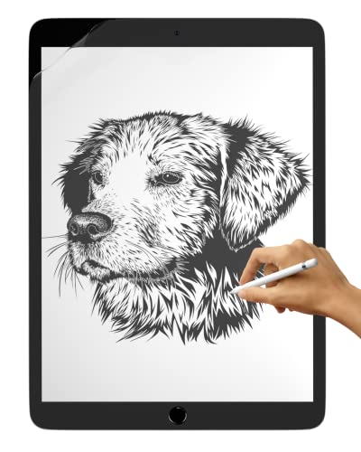 MyGadget Paper Feel Display Schutzfolie für Apple iPad Air 10, 2 Zoll 2019 | 2020 | 2021 - Bildschirm Schutz in Matt für Schreiben Zeichnen Skizzieren von MyGadget