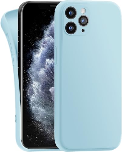 MyGadget Hülle Kompatibel mit iPhone 11 Pro - robuste Silikon Schutzhülle TPU Case Slim Silikonhülle - Back Cover Kratzfest Handyhülle - Matt Hellblau von MyGadget