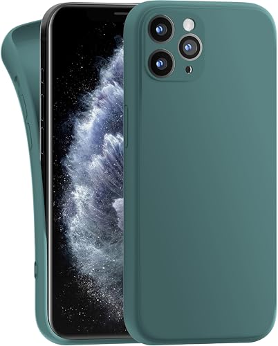 MyGadget Hülle Kompatibel mit iPhone 11 Pro - robuste Silikon Schutzhülle TPU Case Slim Silikonhülle - Back Cover Kratzfest Handyhülle - Matt Olivgrün von MyGadget