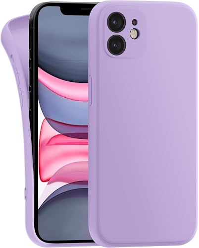 MyGadget Hülle Kompatibel mit iPhone 11 - robuste Silikon Schutzhülle TPU Case Slim Silikonhülle - Back Cover Kratzfest Handyhülle - Matt Lila von MyGadget