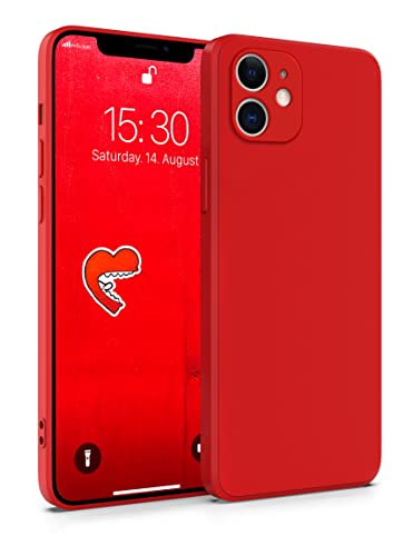 MyGadget Silikon Hülle Kompatibel mit Apple iPhone 11 - robuste Schutzhülle TPU Case Slim Silikonhülle - Back Cover Kratzfest Handyhülle - Matt Rot von MyGadget