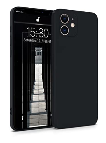 MyGadget Silikon Hülle Kompatibel mit Apple iPhone 11 - robuste Schutzhülle TPU Case Slim Silikonhülle - Back Cover Kratzfest Handyhülle - Matt Schwarz von MyGadget