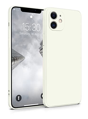 MyGadget Silikon Hülle Kompatibel mit Apple iPhone 11 - robuste Schutzhülle TPU Case Slim Silikonhülle - Back Cover Kratzfest Handyhülle - Matt Weiß von MyGadget