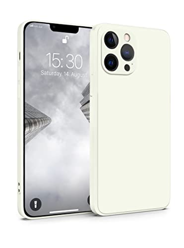 MyGadget Silikon Hülle Kompatibel mit Apple iPhone 12 Pro Max - robuste Schutzhülle TPU Case Slim Silikonhülle - Back Cover Kratzfest Handyhülle - Matt Weiß von MyGadget