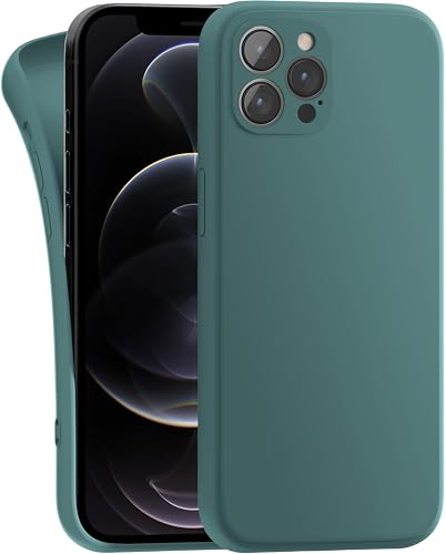 MyGadget Hülle Kompatibel mit iPhone 12 Pro Max - robuste Silikon Schutzhülle TPU Case Slim Silikonhülle - Back Cover Kratzfest Handyhülle - Olivgrün von MyGadget