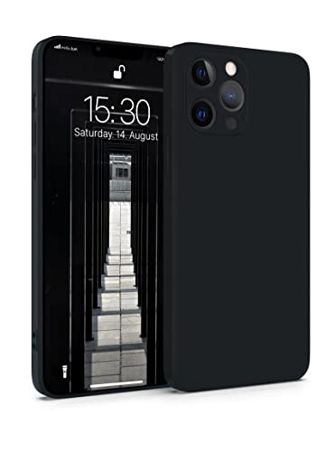 MyGadget Silikon Hülle Kompatibel mit Apple iPhone 12 Pro Max - robuste Schutzhülle TPU Case Slim Silikonhülle - Back Cover Kratzfest Handyhülle - Schwarz von MyGadget
