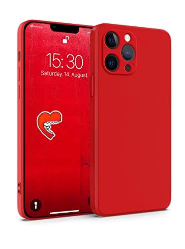 MyGadget Silikon Hülle Kompatibel mit Apple iPhone 12 Pro - robuste Schutzhülle TPU Case Slim Silikonhülle - Back Cover Kratzfest Handyhülle - Matt Rot von MyGadget