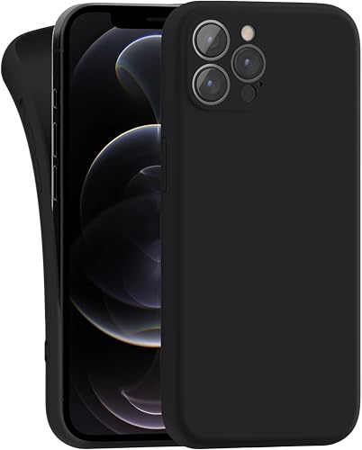 MyGadget Hülle Kompatibel mit iPhone 12 Pro - robuste Silikon Schutzhülle TPU Case Slim Silikonhülle - Back Cover Kratzfest Handyhülle - Matt Schwarz MyGadget Hülle Kompatibel mit iPhone 12 Pro - robuste Silikon Schutzhülle TPU Case Slim Silikonhülle - Back Cover Kratzfest Handyhülle - Matt Schwarz von MyGadget