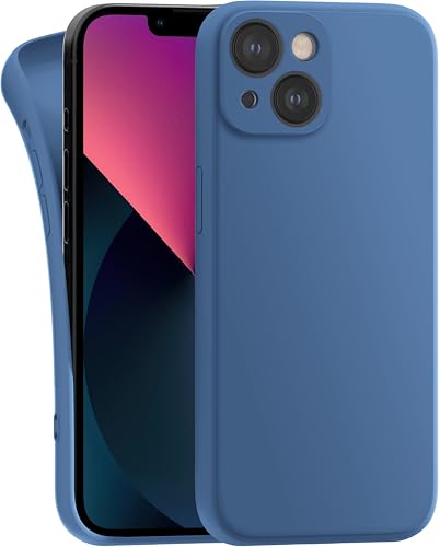 MyGadget Hülle Kompatibel mit iPhone 13 Mini - robuste Silikon Schutzhülle TPU Case Slim Silikonhülle - Back Cover Kratzfest Handyhülle - Dunkelblau von MyGadget