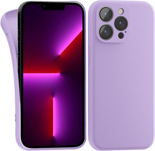 MyGadget Silikon Hülle Kompatibel mit Apple iPhone 13 Pro Max - robuste Schutzhülle TPU Case Slim Silikonhülle - Back Cover Kratzfest Handyhülle - Matt Lila von MyGadget