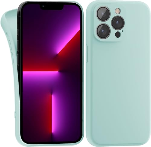 MyGadget Silikon Hülle Kompatibel mit Apple iPhone 13 Pro Max - robuste Schutzhülle TPU Case Slim Silikonhülle - Back Cover Kratzfest Handyhülle - Matt Mint von MyGadget