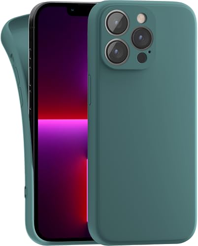 MyGadget Hülle Kompatibel mit iPhone 13 Pro Max - robuste Silikon Schutzhülle TPU Case Slim Silikonhülle - Back Cover Kratzfest Handyhülle - Olivgrün von MyGadget