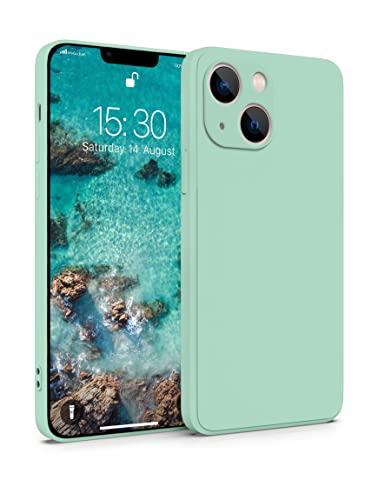 MyGadget Silikon Hülle Kompatibel mit Apple iPhone 13 - robuste Schutzhülle TPU Case Slim Silikonhülle - Back Cover Kratzfest Handyhülle - Matt Mint von MyGadget