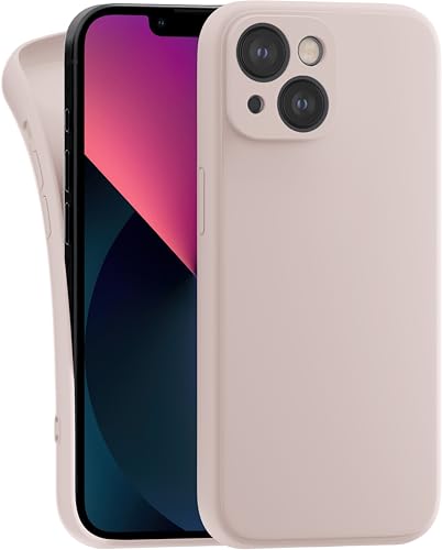 MyGadget Hülle Kompatibel mit iPhone 13 - robuste Silikon Schutzhülle TPU Case Slim Silikonhülle - Back Cover Kratzfest Handyhülle - Matt Rosa von MyGadget