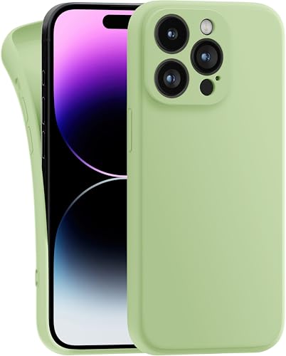 MyGadget Hülle Kompatibel mit iPhone 14 Pro Max - robuste Silikon Schutzhülle TPU Case Slim Silikonhülle - Back Cover Kratzfest Handyhülle - Matt Grün von MyGadget