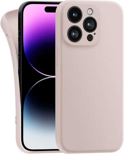 MyGadget Hülle Kompatibel mit iPhone 14 Pro Max - robuste Silikon Schutzhülle TPU Case Slim Silikonhülle - Back Cover Kratzfest Handyhülle - Matt Rosa von MyGadget