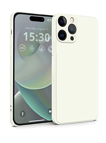 MyGadget Silikon Hülle Kompatibel mit Apple iPhone 14 Pro Max - robuste Schutzhülle TPU Case Slim Silikonhülle - Back Cover Kratzfest Handyhülle - Matt Weiß von MyGadget