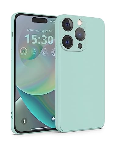 MyGadget Silikon Hülle Kompatibel mit Apple iPhone 14 Pro - robuste Schutzhülle TPU Case Slim Silikonhülle - Back Cover Kratzfest Handyhülle - Matt Mint von MyGadget