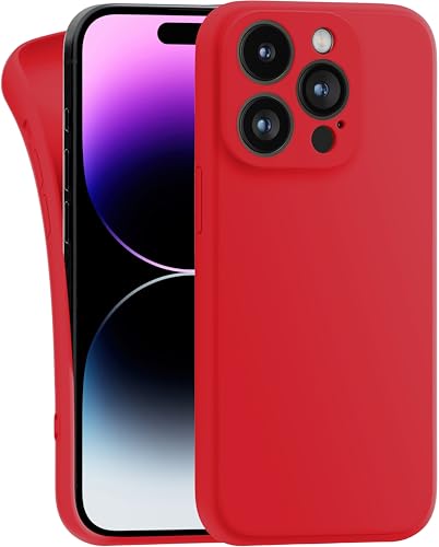 MyGadget Hülle Kompatibel mit iPhone 14 Pro - robuste Silikon Schutzhülle TPU Case Slim Silikonhülle - Back Cover Kratzfest Handyhülle - Matt Rot MyGadget Hülle Kompatibel mit iPhone 14 Pro - robuste Silikon Schutzhülle TPU Case Slim Silikonhülle - Back Cover Kratzfest Handyhülle - Matt Rot von MyGadget