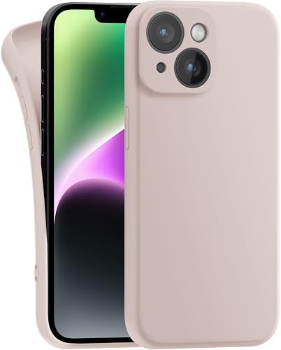 MyGadget Hülle Kompatibel mit iPhone 14 - robuste Silikon Schutzhülle TPU Case Slim Silikonhülle - Back Cover Kratzfest Handyhülle - Matt Rosa von MyGadget