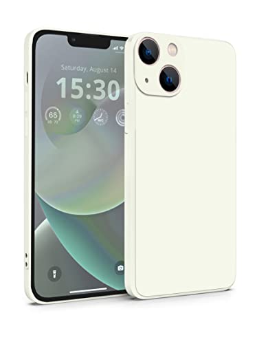 MyGadget Silikon Hülle Kompatibel mit Apple iPhone 14 - robuste Schutzhülle TPU Case Slim Silikonhülle - Back Cover Kratzfest Handyhülle - Matt Weiß von MyGadget