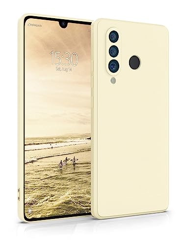 MyGadget Hülle für Huawei P30 Lite - robuste Silikon Schutzhülle TPU Case Slim Silikonhülle - Back Cover Kratzfest Handyhülle - Matt Beige von MyGadget