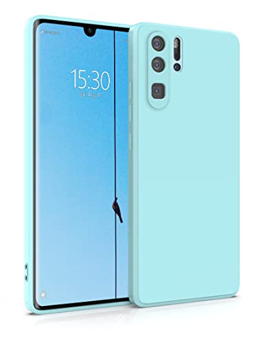 MyGadget Hülle für Huawei P30 Pro - robuste Silikon Schutzhülle TPU Case Slim Silikonhülle - Back Cover Kratzfest Handyhülle - Matt Hellblau von MyGadget