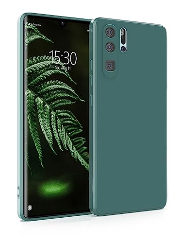 MyGadget Silikon Hülle Kompatibel mit Huawei P30 Pro - robuste Schutzhülle TPU Case Slim Silikonhülle - Back Cover Kratzfest Handyhülle - Matt Olivgrün von MyGadget