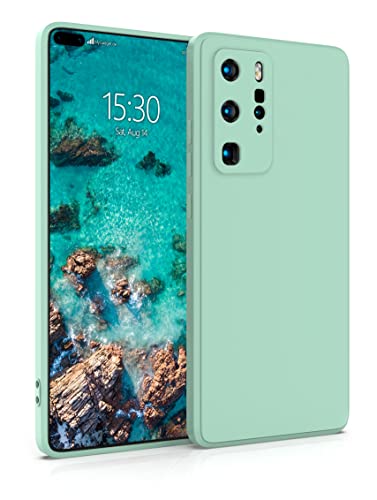 MyGadget Hülle für Huawei P40 Pro - robuste Silikon Schutzhülle TPU Case Slim Silikonhülle - Back Cover Kratzfest Handyhülle - Matt Mint von MyGadget