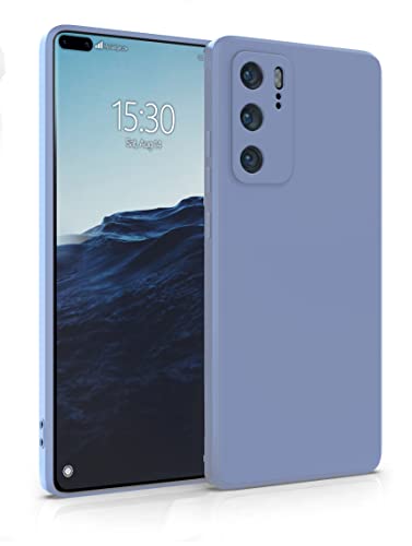 MyGadget Silikon Hülle Kompatibel mit Huawei P40 - robuste Schutzhülle TPU Case Slim Silikonhülle - Back Cover Kratzfest Handyhülle - Matt Blau von MyGadget