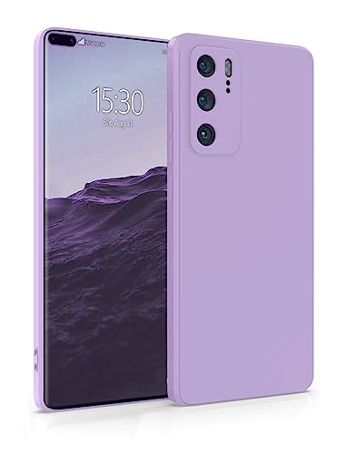 MyGadget Silikon Hülle Kompatibel mit Huawei P40 - robuste Schutzhülle TPU Case Slim Silikonhülle - Back Cover Kratzfest Handyhülle - Matt Lila von MyGadget