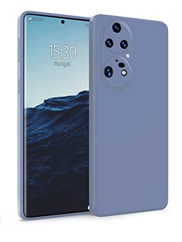 MyGadget Hülle für Huawei P50 Pro - robuste Silikon Schutzhülle TPU Case Slim Silikonhülle - Back Cover Kratzfest Handyhülle - Matt Blau von MyGadget