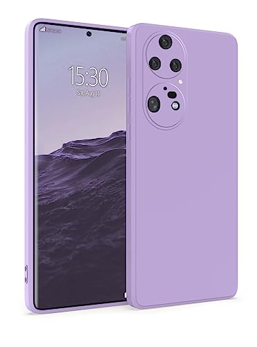 MyGadget Silikon Hülle Kompatibel mit Huawei P50 Pro - robuste Schutzhülle TPU Case Slim Silikonhülle - Back Cover Kratzfest Handyhülle - Matt Lila von MyGadget