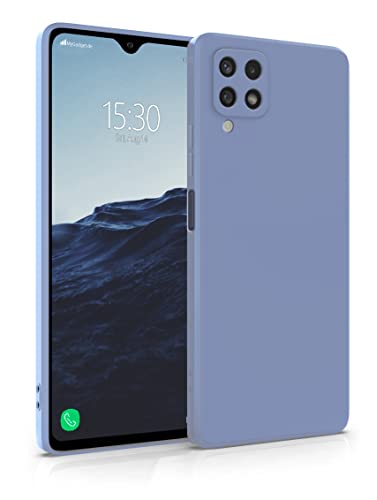 MyGadget Silikon Hülle Kompatibel mit Samsung Galaxy A12 5G - robuste Schutzhülle TPU Case Slim Silikonhülle - Back Cover Kratzfest Handyhülle - Matt Blau von MyGadget