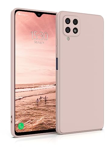 MyGadget Hülle für Samsung Galaxy A22 5G - robuste Silikon Schutzhülle TPU Case Slim Silikonhülle - Back Cover Kratzfest Handyhülle - Matt Rosa von MyGadget