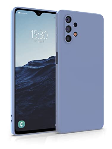 MyGadget Silikon Hülle Kompatibel mit Samsung Galaxy A32 5G - robuste Schutzhülle TPU Case Slim Silikonhülle - Back Cover Kratzfest Handyhülle - Matt Blau von MyGadget