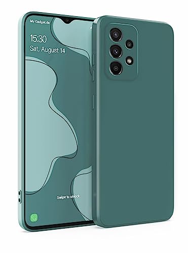 MyGadget Silikon Hülle Kompatibel mit Samsung Galaxy A33 5G - robuste Schutzhülle TPU Case Slim Silikonhülle - Back Cover Kratzfest Handyhülle - Matt Olivgrün von MyGadget